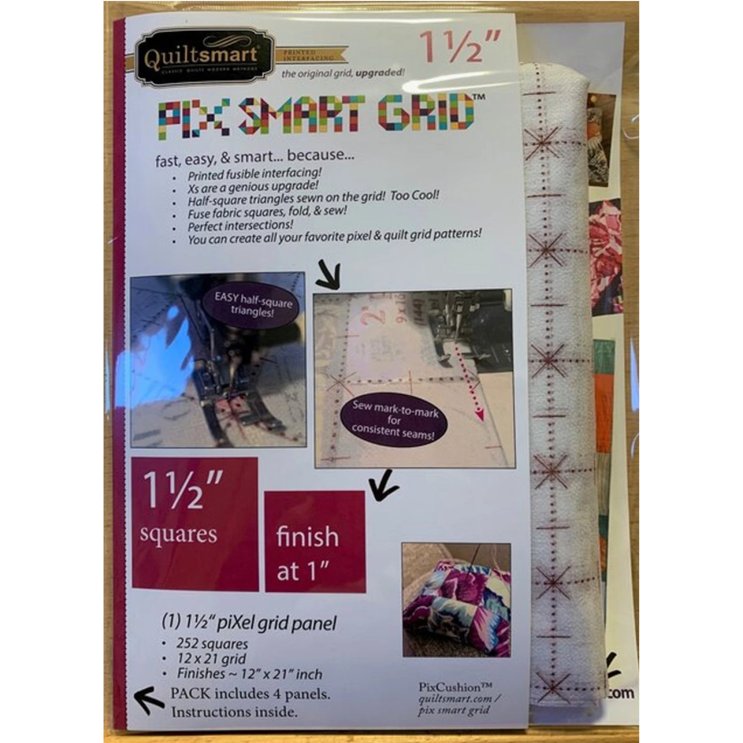 Pix Smart Grid fusible interfacing in package