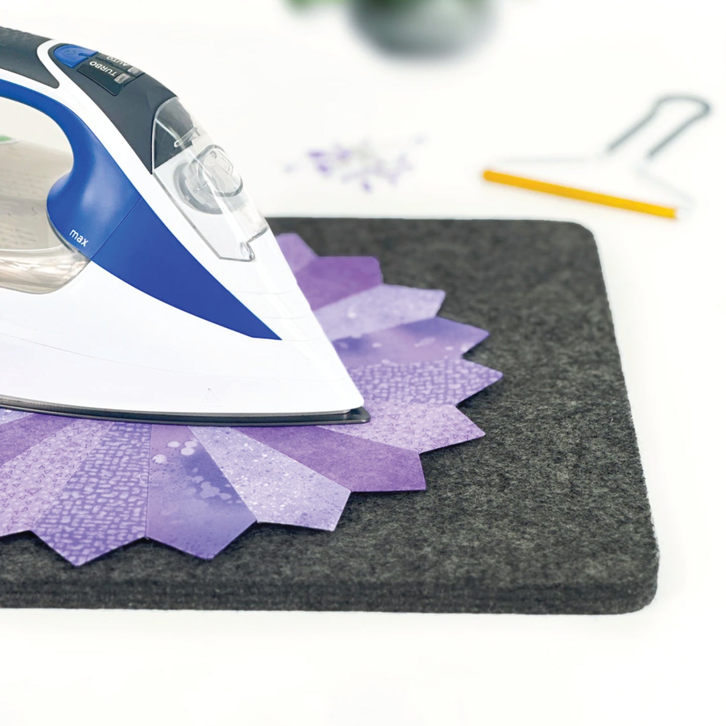 Felted Wool Pressing Mat in Use