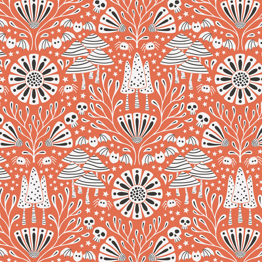 Gothic Forest in Orange from Cloud 9 fabrics