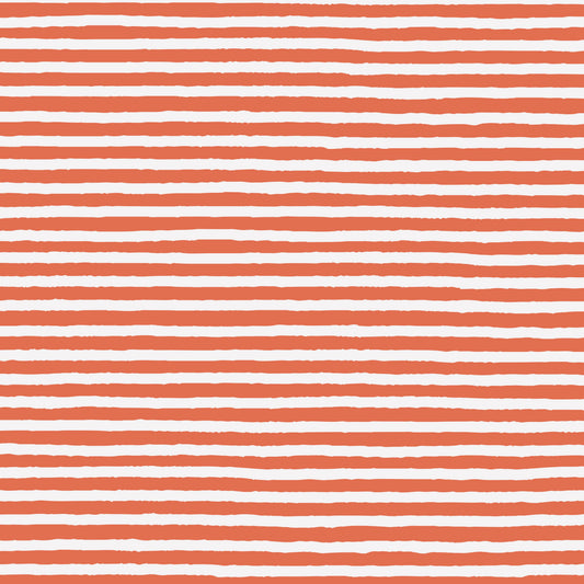Stripes Orange/White for the Gothic Whimsy Collection by Cloud 9