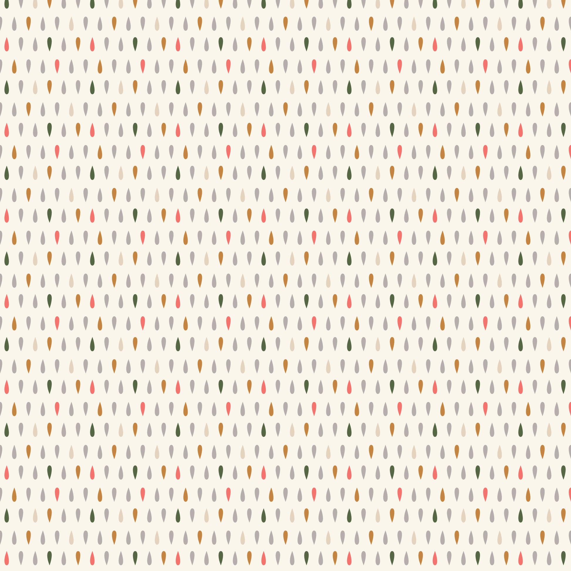 Raindrops in Natural from Cloud 9 Fabrics