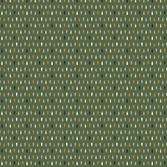 Raindrops in Green from Cloud 9 Fabrics