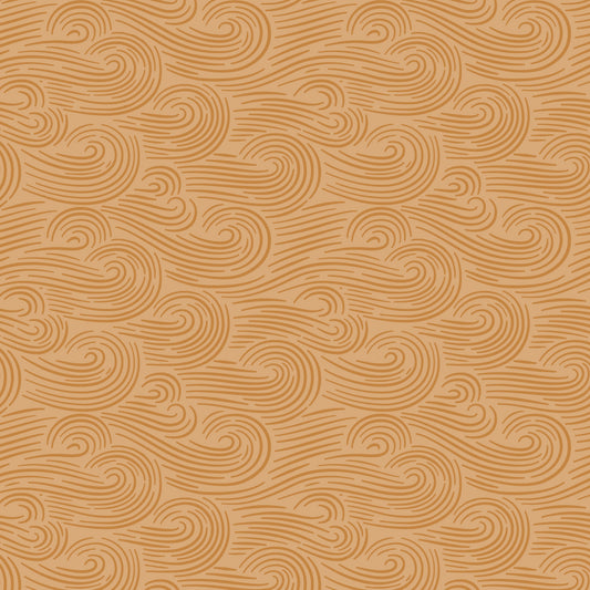 Spring Breeze in Gold Brown from Cloud 9 Fabrics