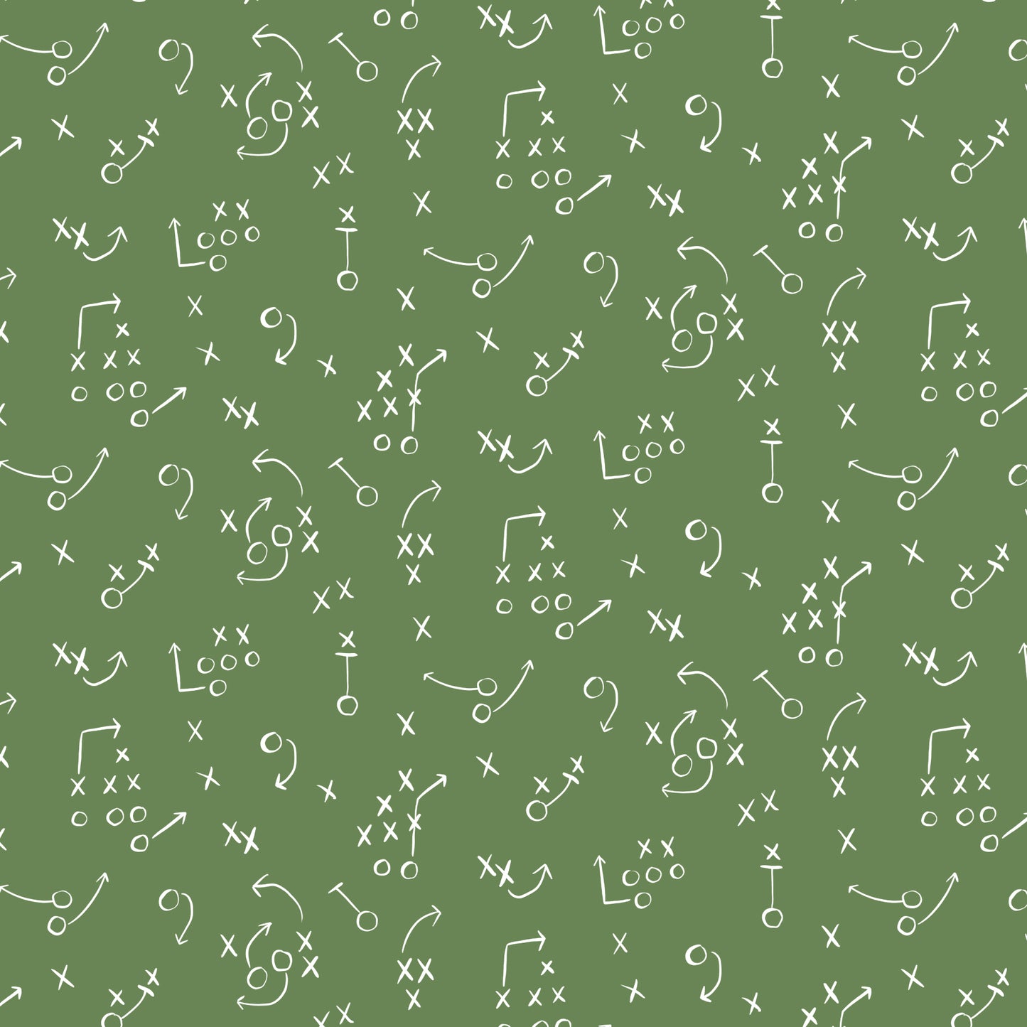 Football play patterns on a green background