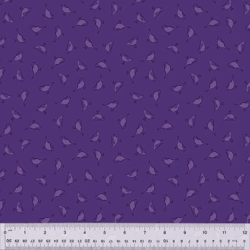Violet Birdies from Windham Fabrics