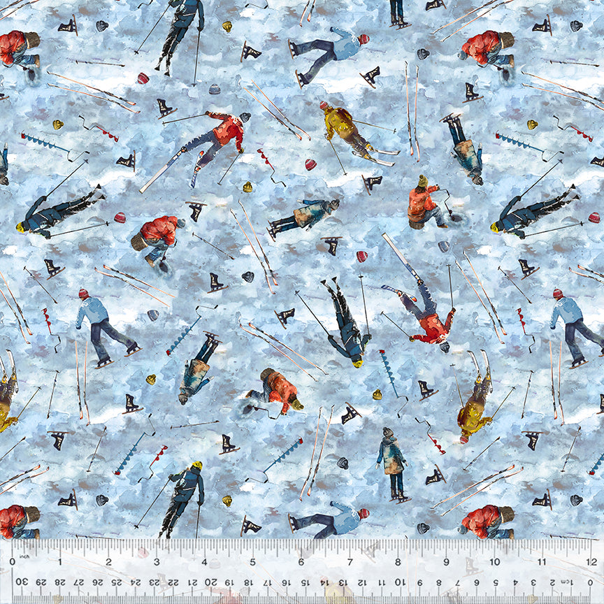 Winter Sports by Windham Fabrics as part of the 2025 Michigan Shop Hop Collection