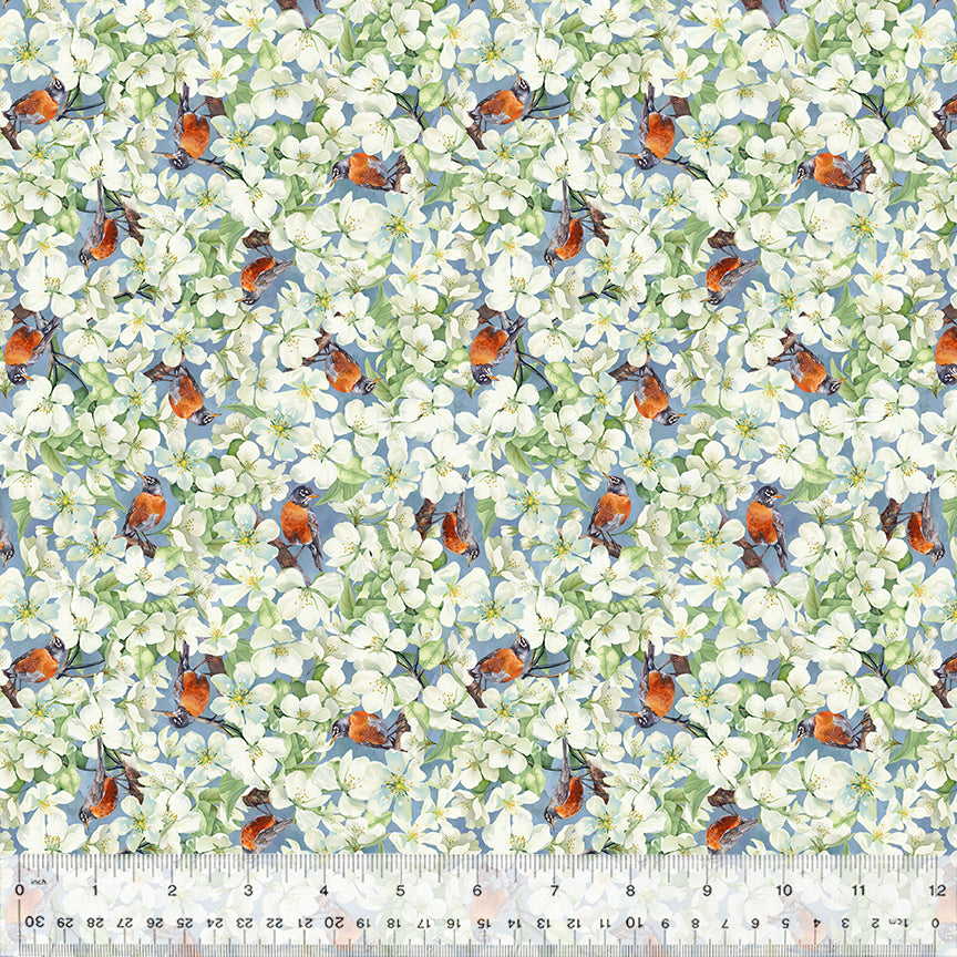 Spring Birds & Blooms from Windham Fabrics as part of the 2025 Michigan Shop Shop Collection
