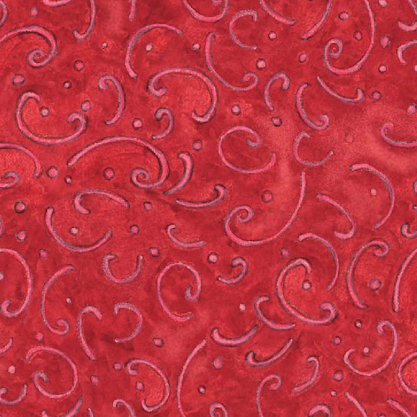 Calico Red Scroll Fabric from Springs Creative