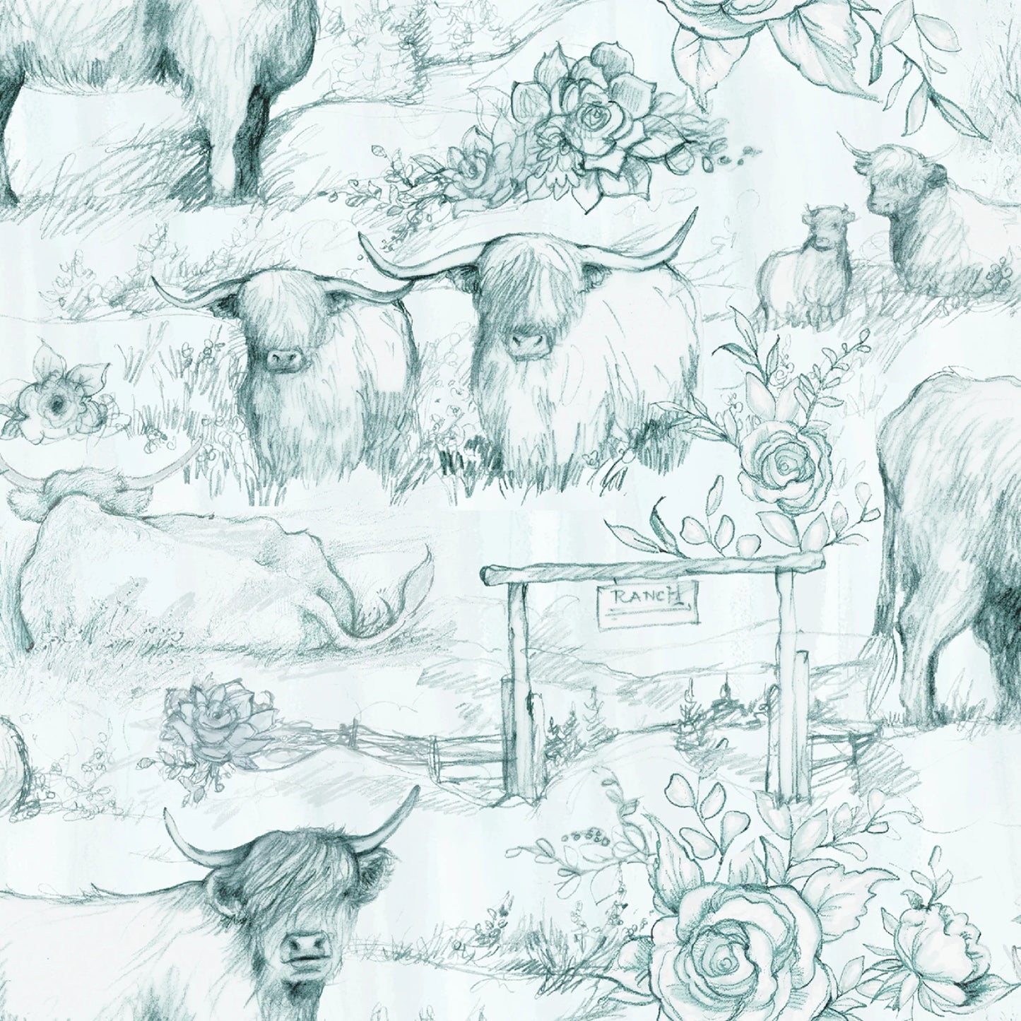 Highland Ranch Toile