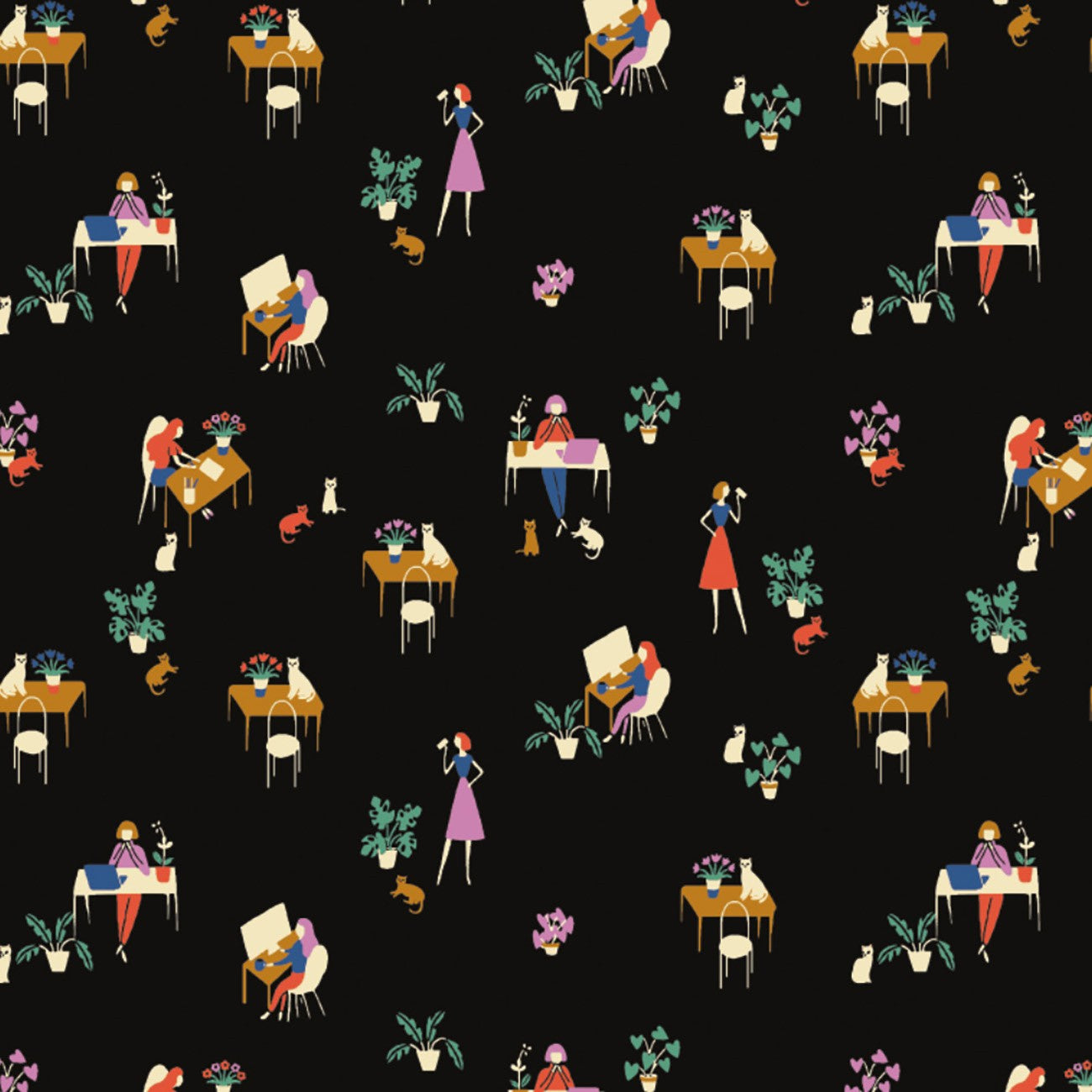 At the Library Fabric Swatch