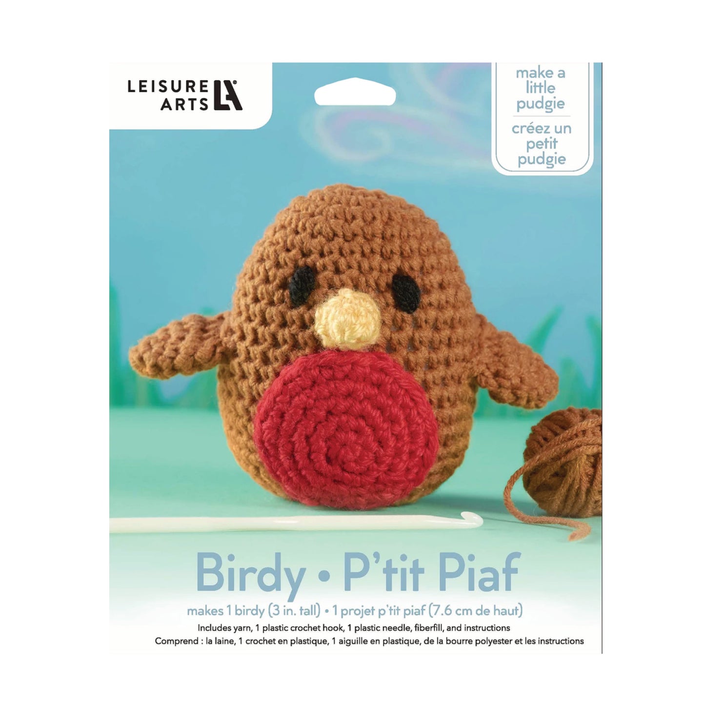 Pudgies Birdy Crochet Kit from Leisure Arts
