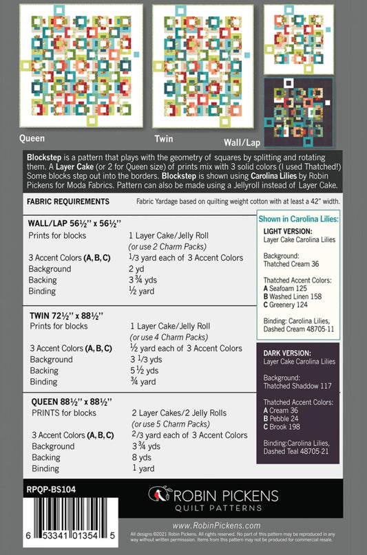 Back of Blockstep Pattern