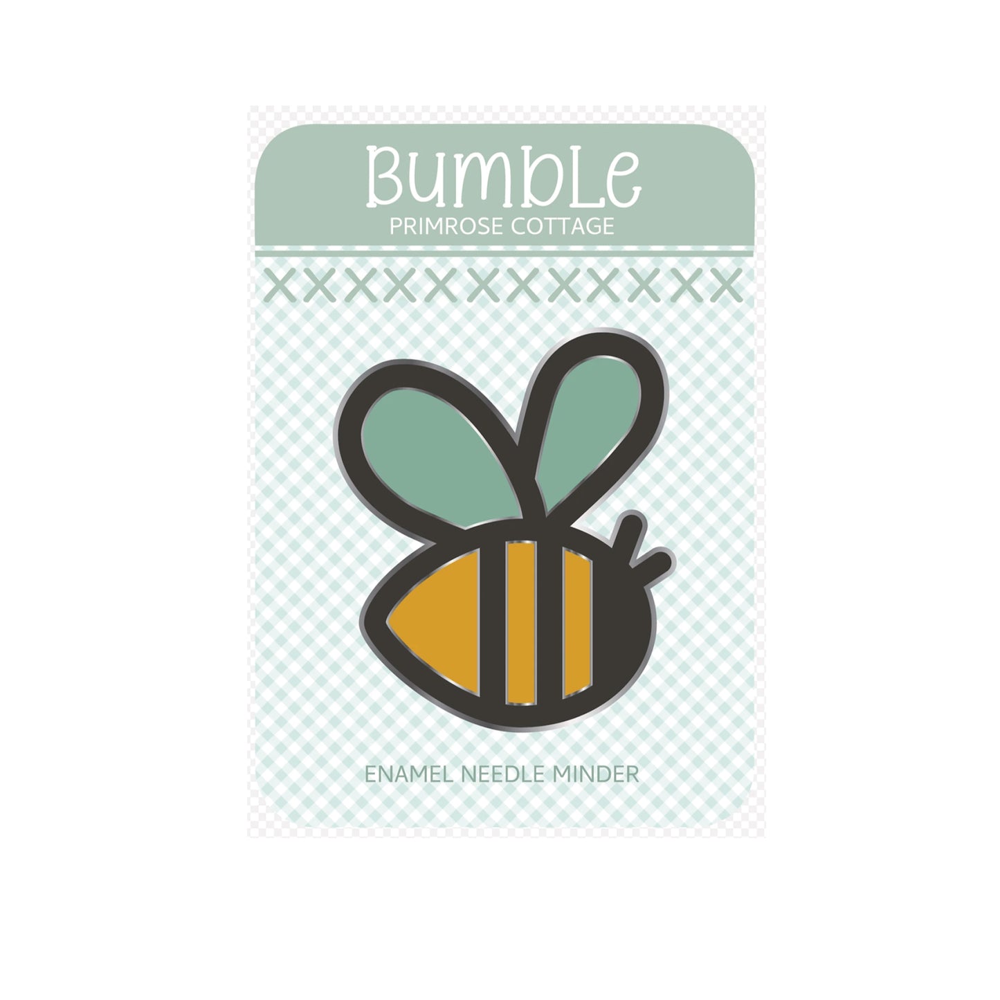 Bumble Enamel Needle Minder by Primrose Cottage