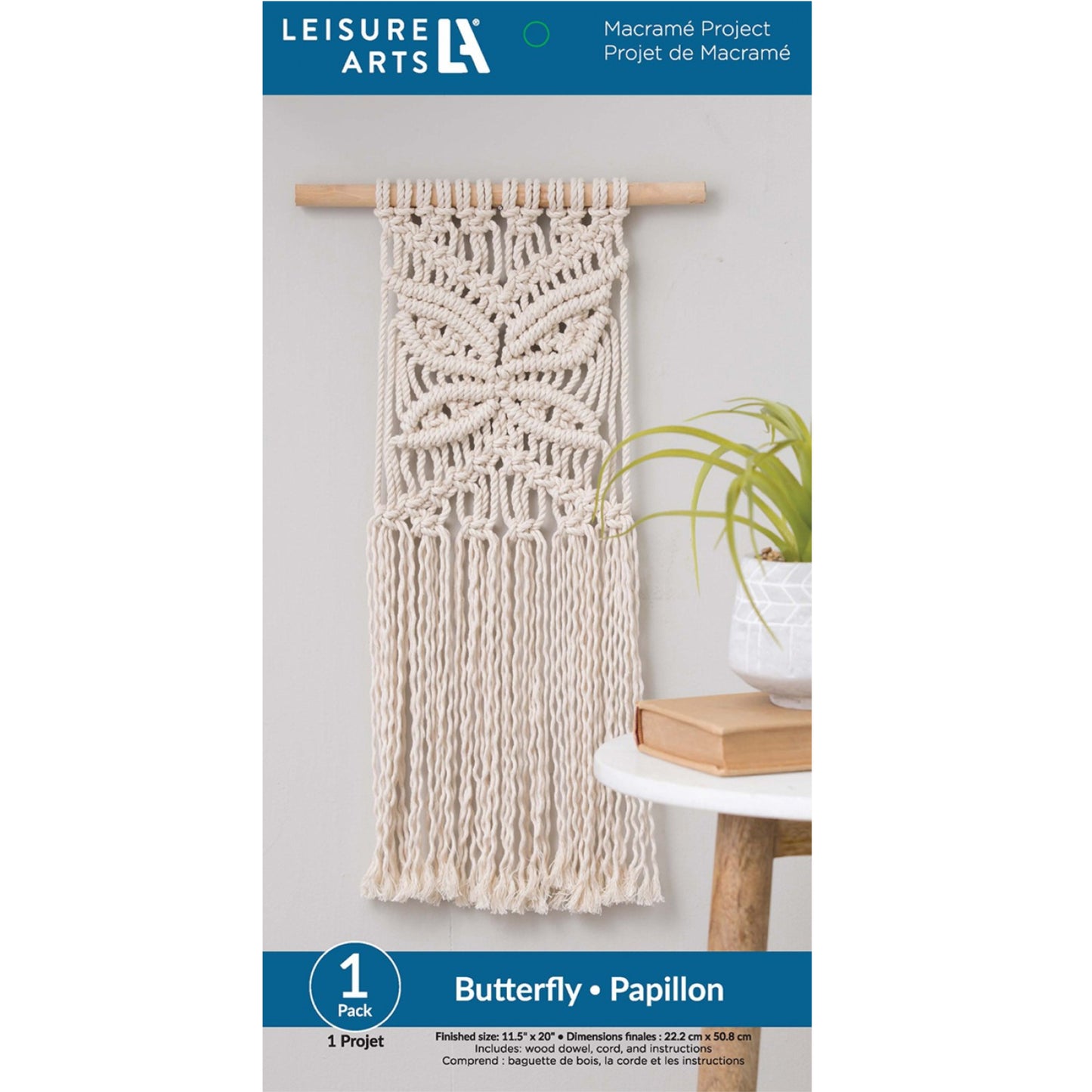 Macrame Butterfly Kit from Leisure Arts