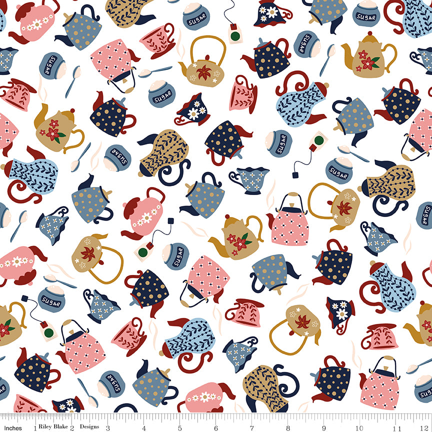 Tea & Sugar, Cloud, Yardage