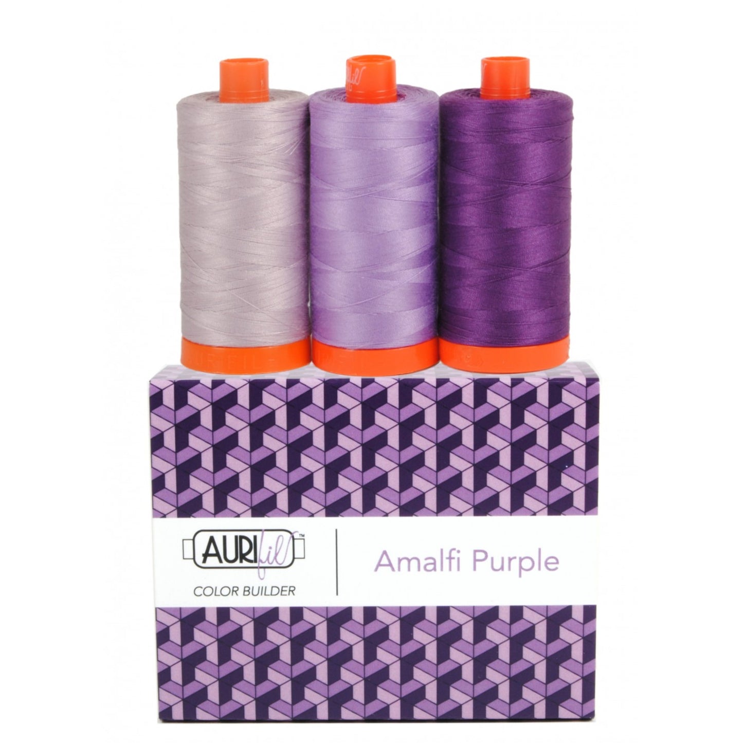 Amalfi Purple Aurifil Thread Set of 3 spools
