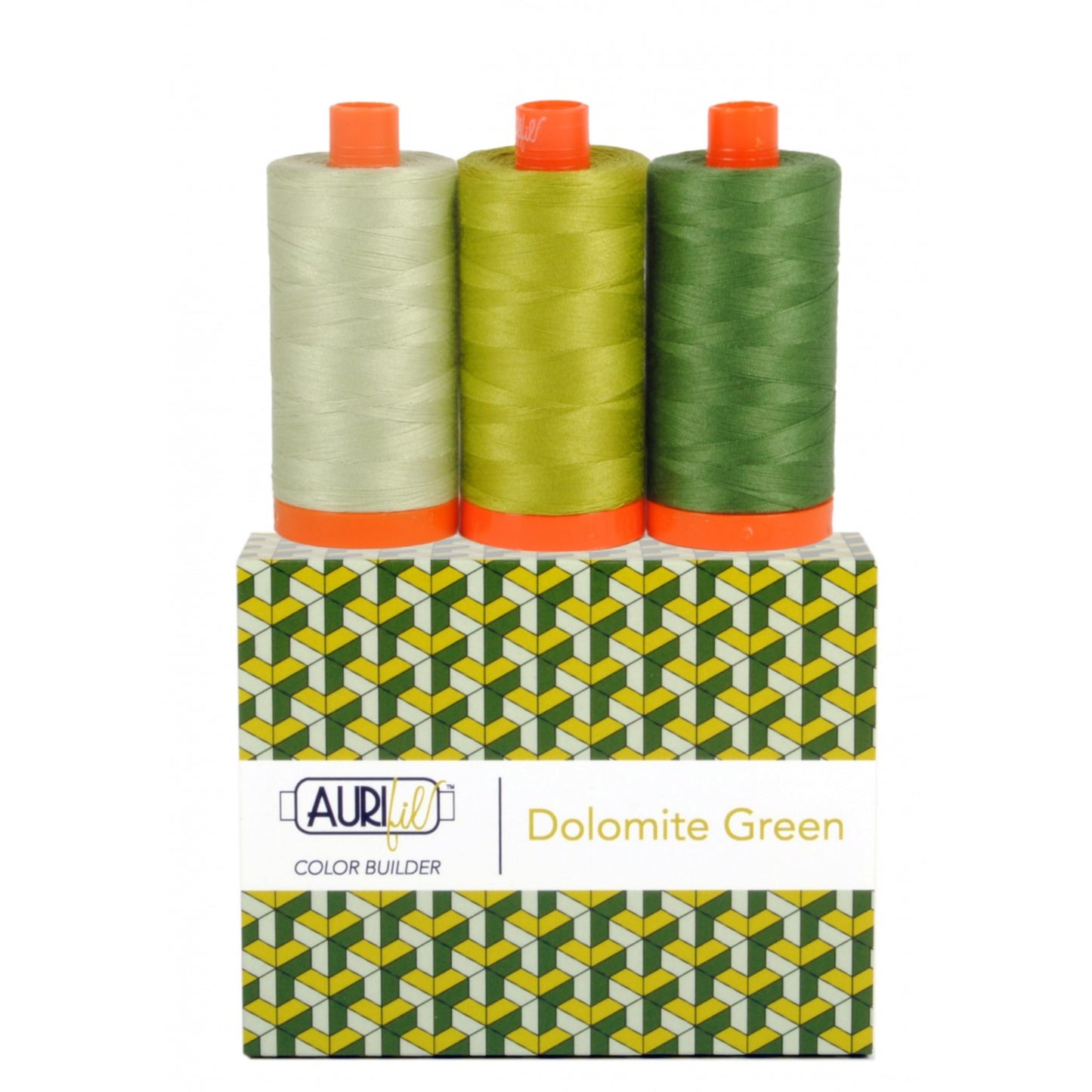 Aurifil Color Builder Set in Dolomite Green , 3 count
