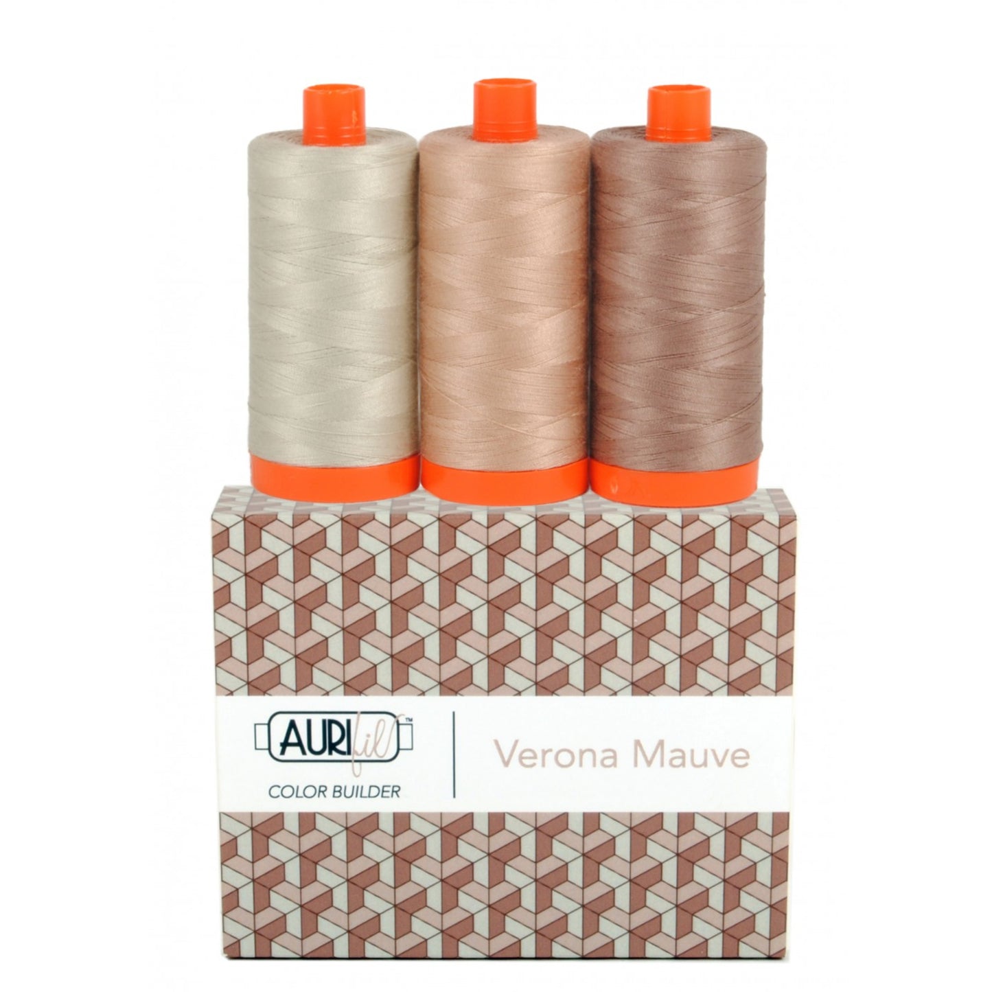 Aurifil Color Builder in Verona Mauve, set. of 3