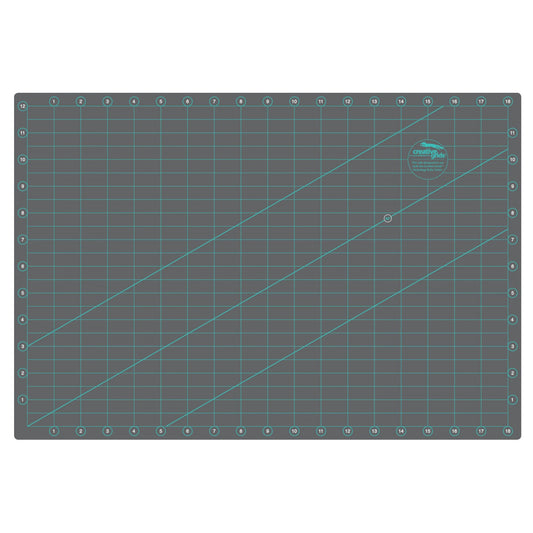 Back of Creative Grids Self Healing Cutting Mat 12" x 18"
