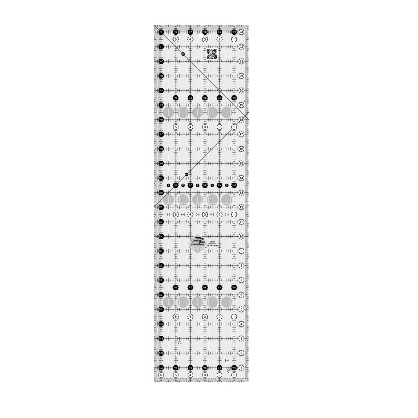 Creative Grid USA Quilt Ruler, 6.5 in x 24.5 in