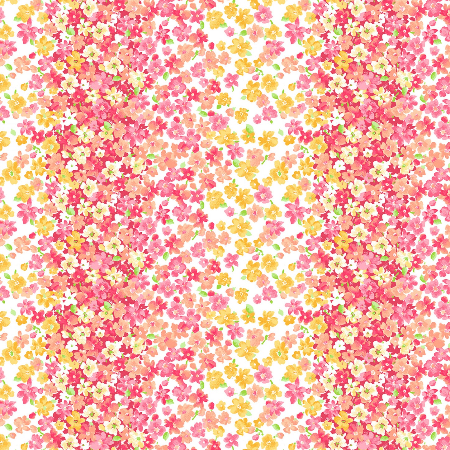 Calico Collections Warm Floral Stripe from Fabric Traditions
