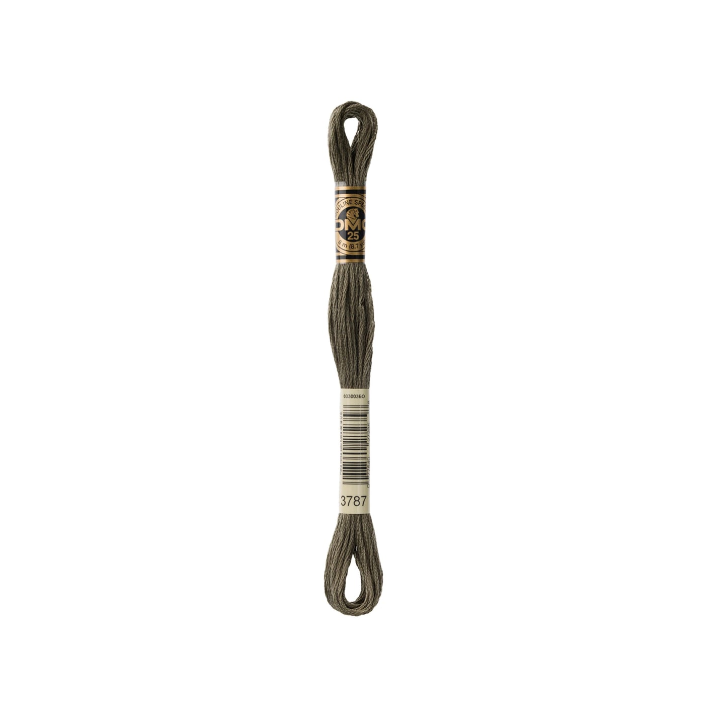 DMC 3787, Dark Brown Gray, Six Strand Embroidery Floss