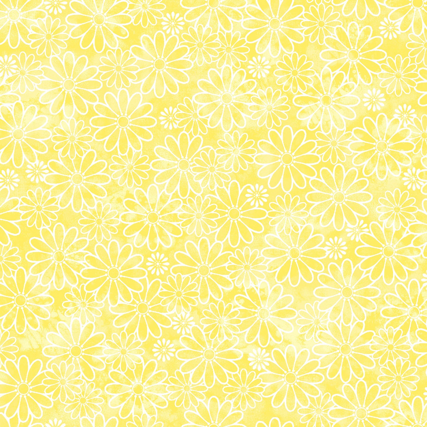 Daisy Delight IV Yellow from Fabric Traditions