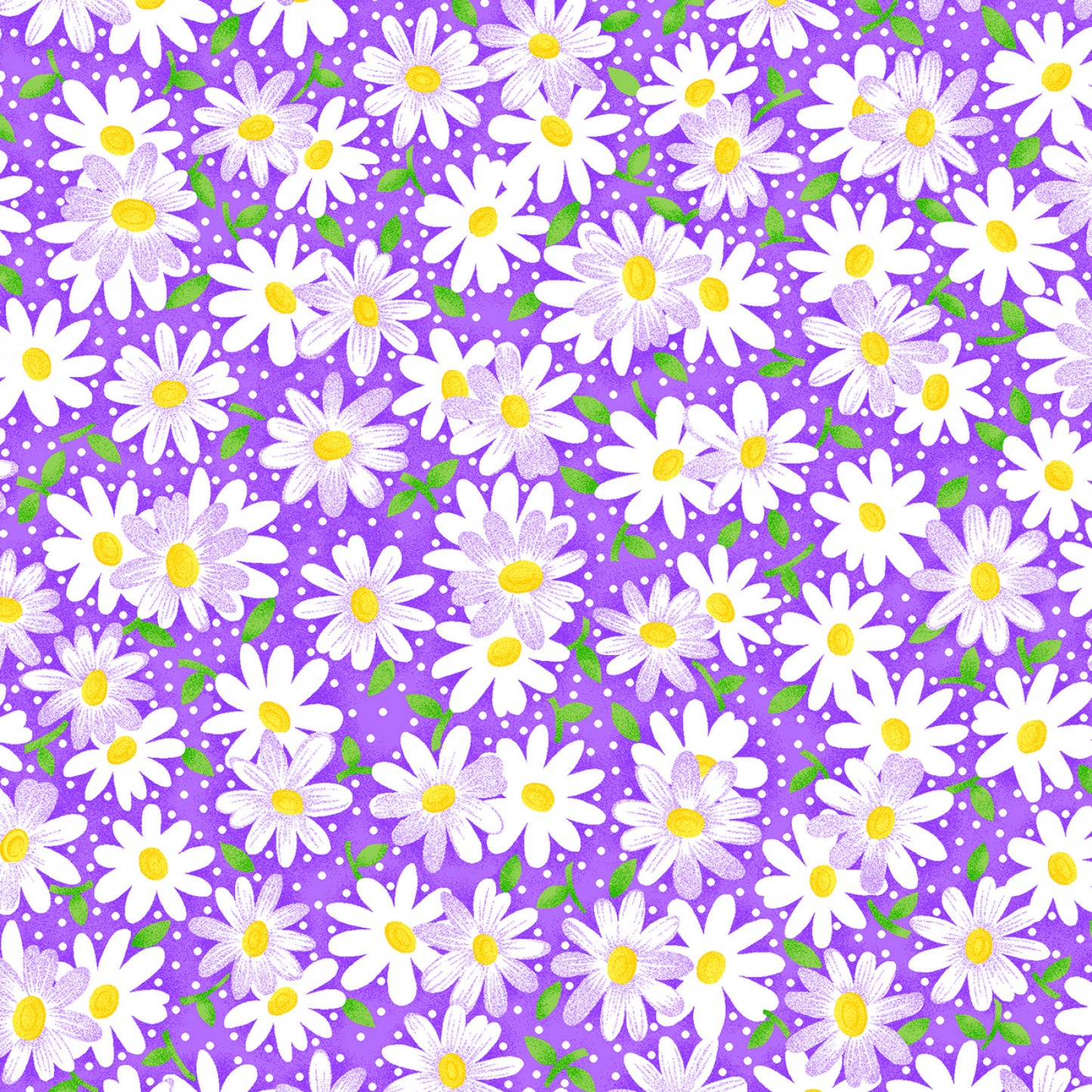 Daisy Delight Purple from Fabric Traditions