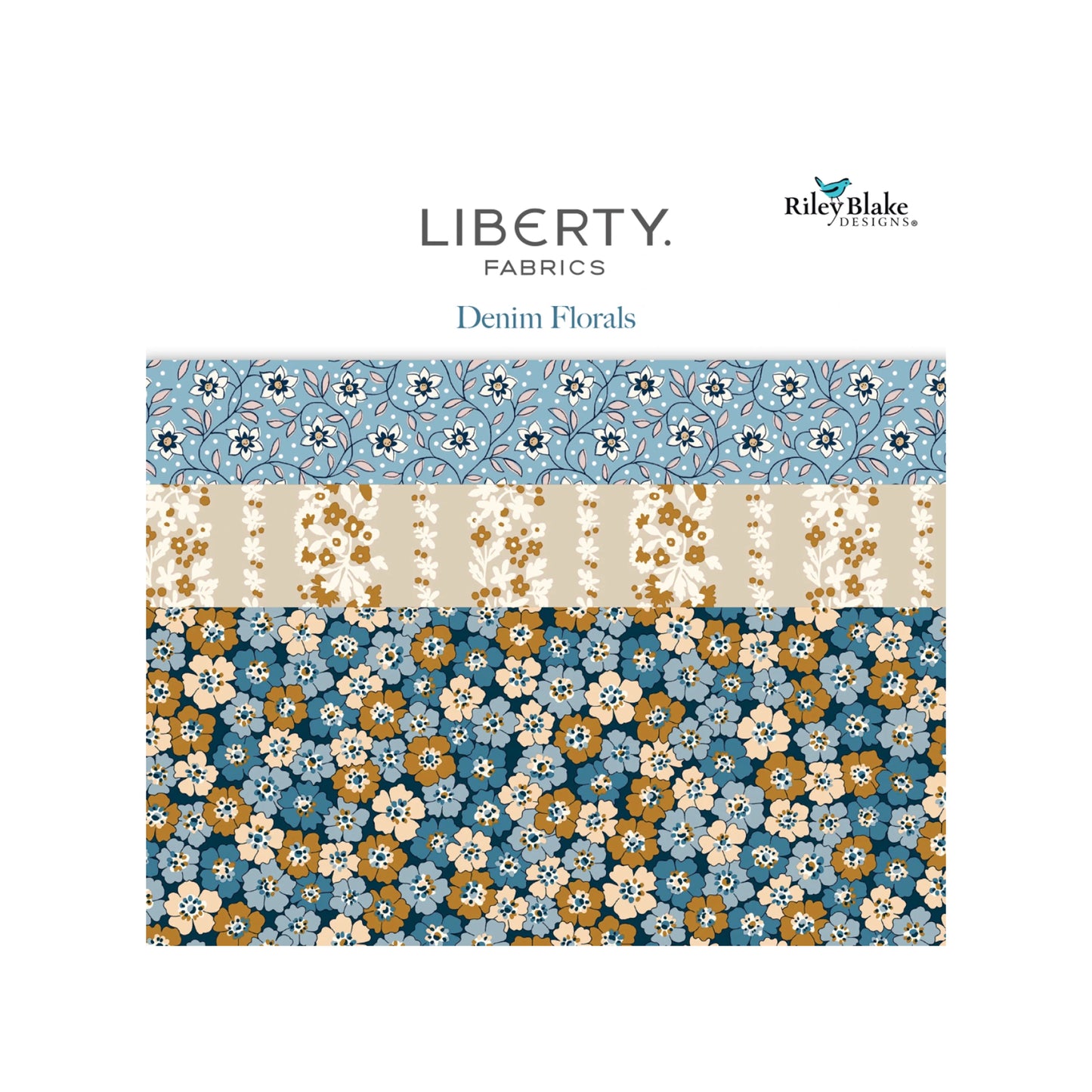 Denim Florals by Liberty Fabrics for Riley Blake Designs