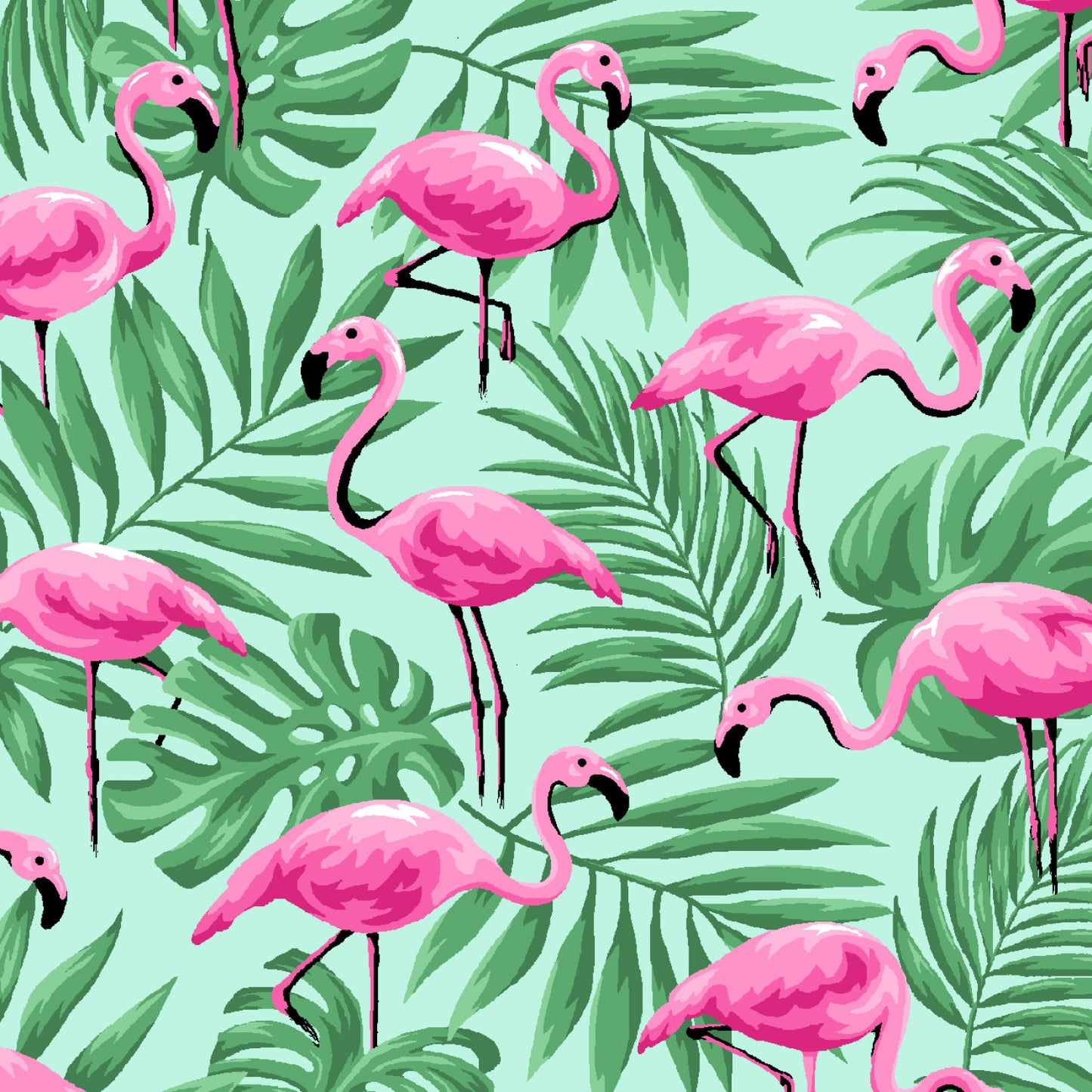 Tropical Flamingos from Fabric Traditions