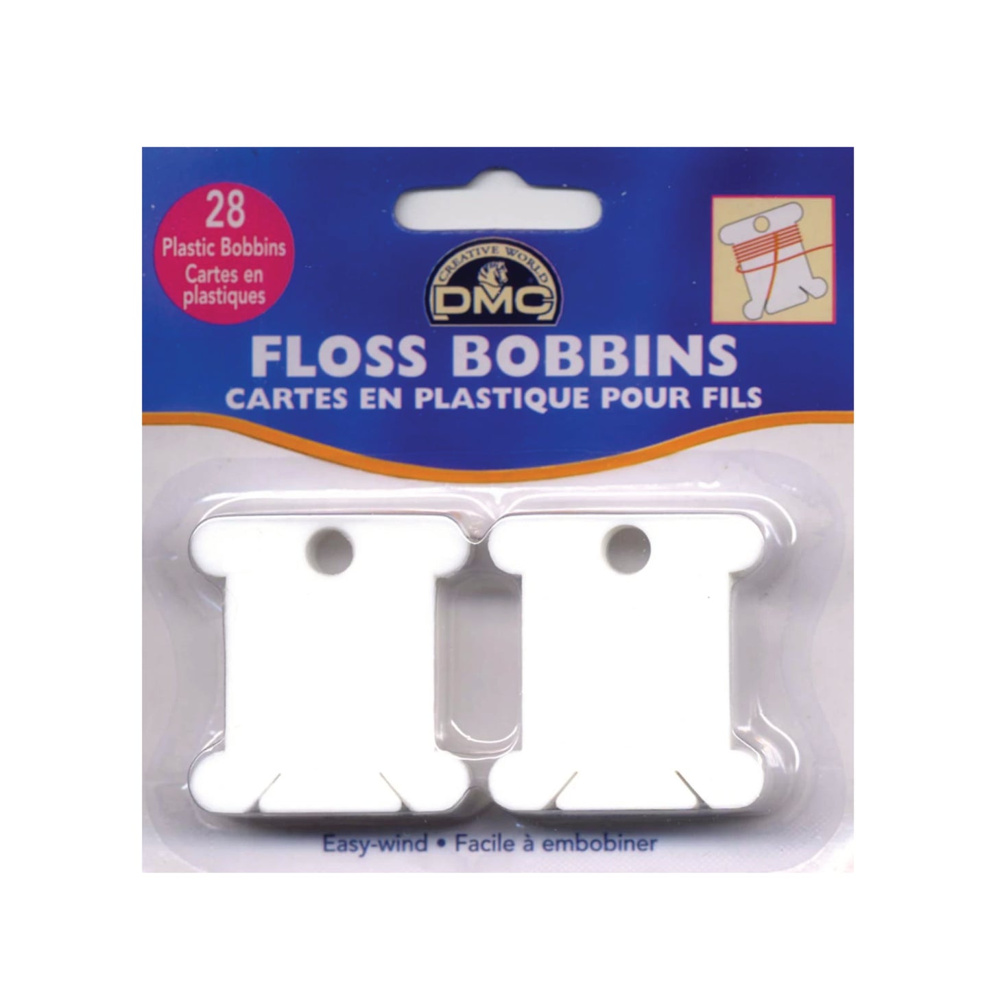 Plastic Floss Bobbins, 28 ct from DMC