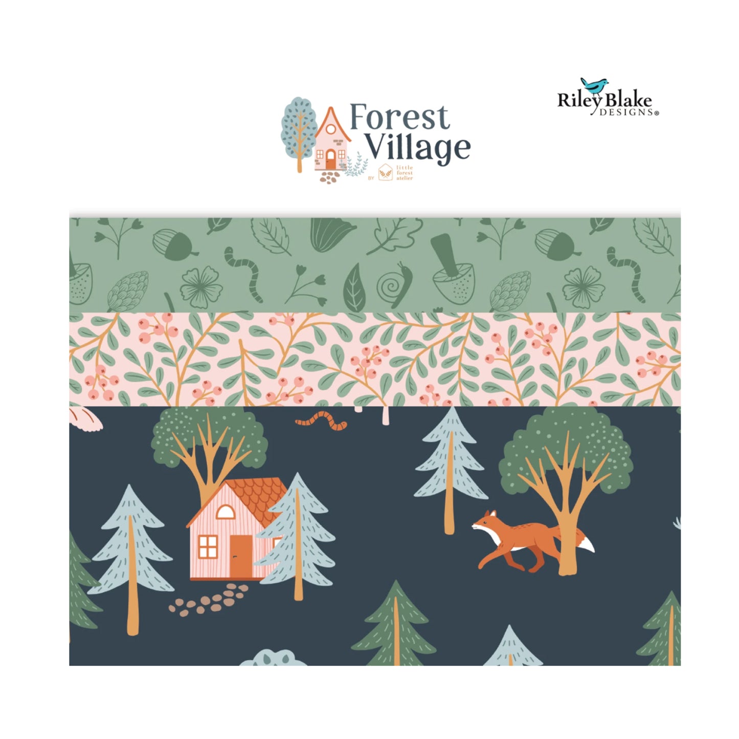 Forest Village Fat Quarter Bundle from Riley Blake