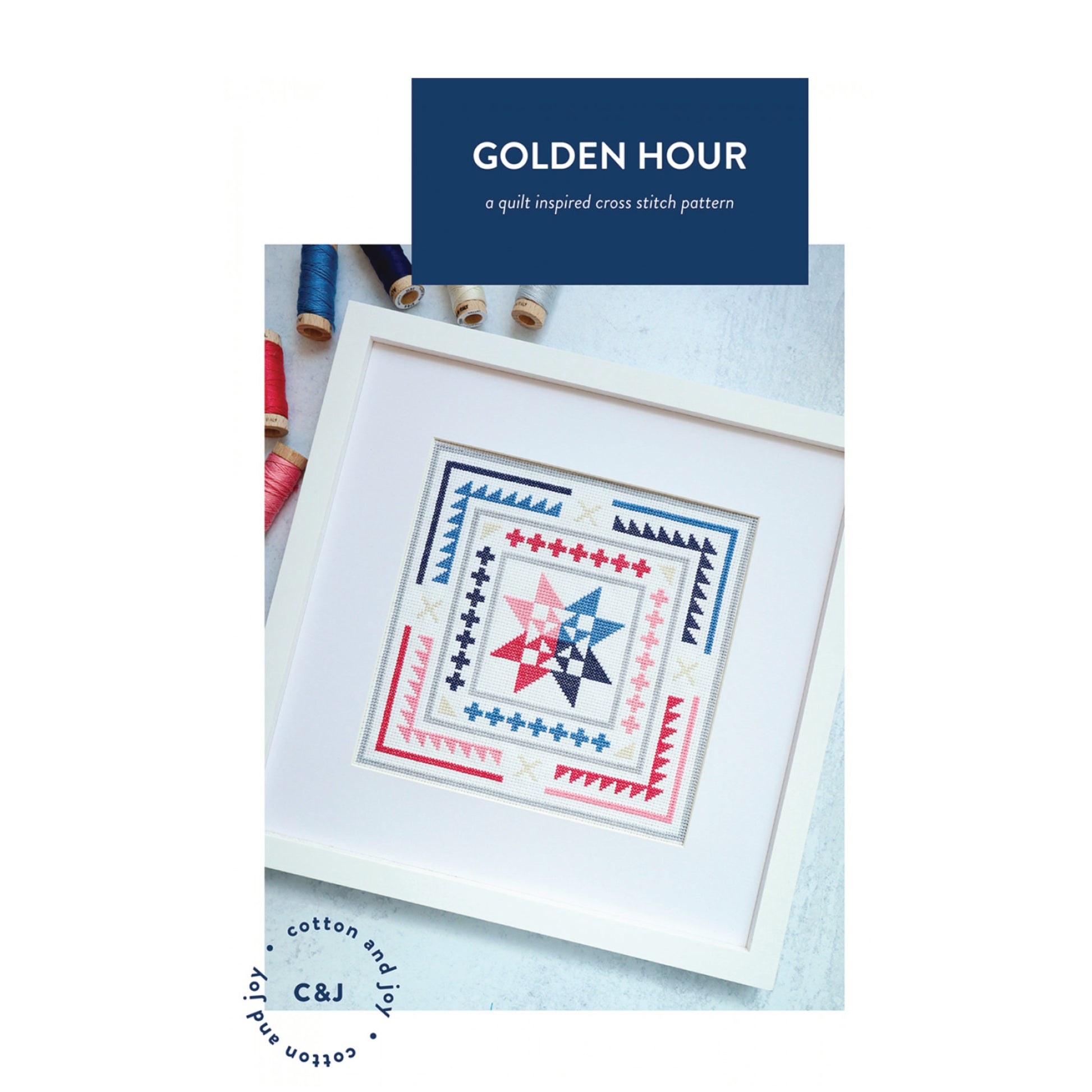 Golden Hour Cross Stitch Pattern from Cotton and Joy