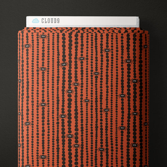 Spiders Stripes in Orange/Black on the bolt