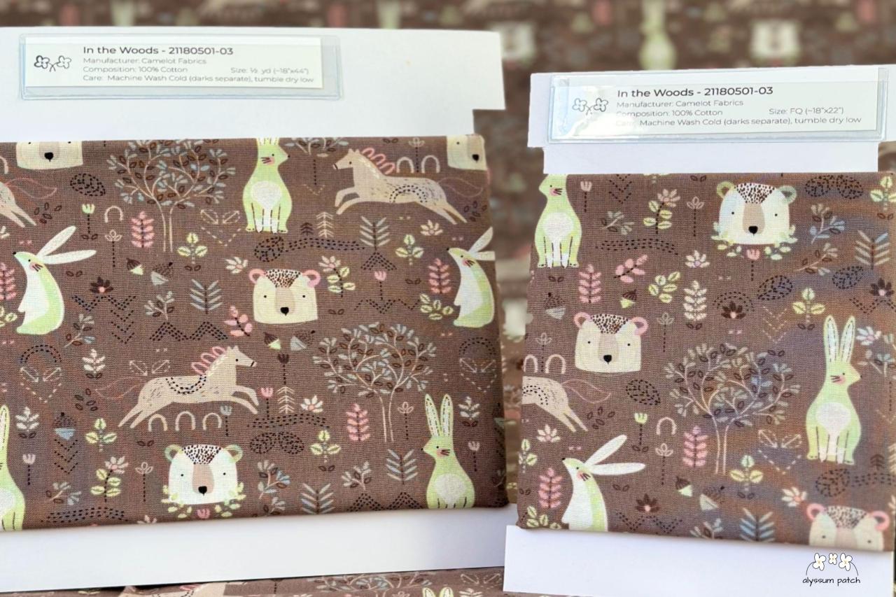 In the Woods Precut Fabric by Camelot Fabrics