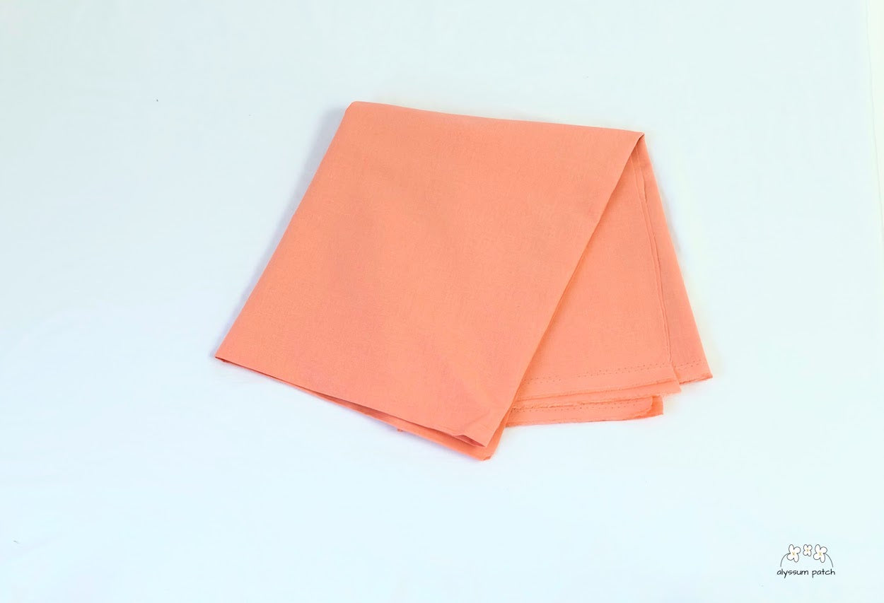 Sample Cut of Kona Cotton Solids Creamsicle