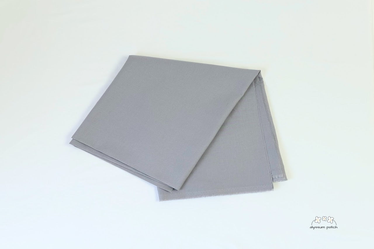 Sample Cut of Kona Cotton Solids Grey