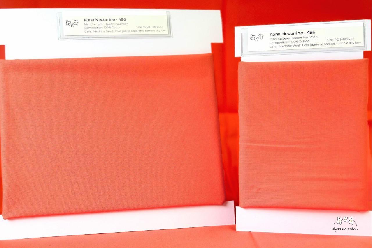 Kona Cotton Solids Nectarine Precuts