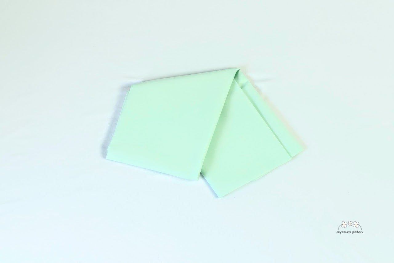 Sample cut of Kona Cotton Solids Sea Mist