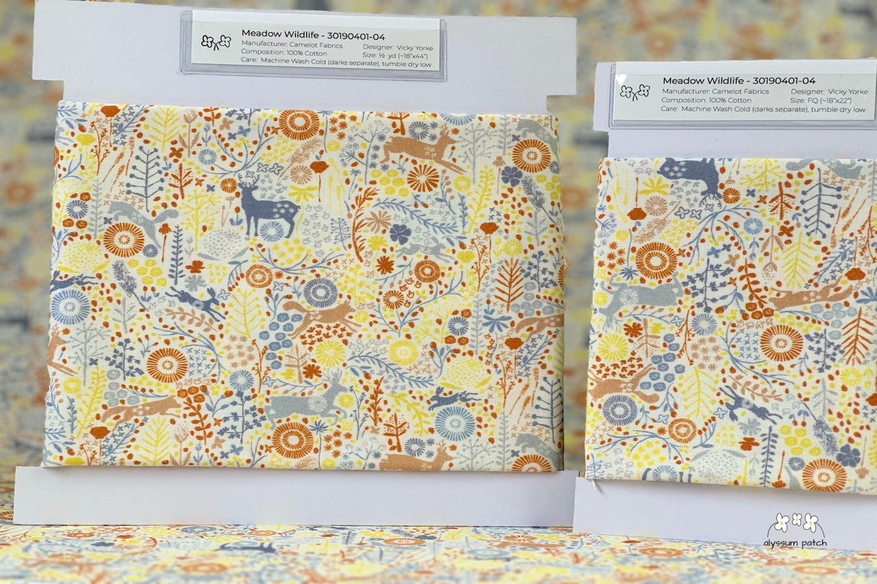Meadow Wildlife Precut Fabric by Camelot Fabrics