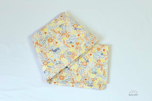 Sample cut of Meadow Wildlife Fabric by Camelot Fabrics