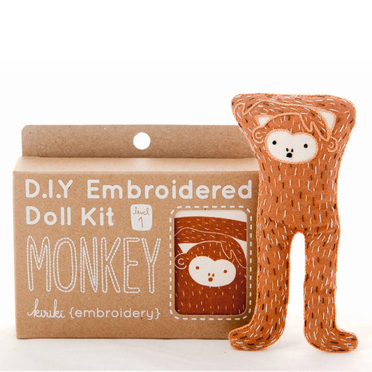 Monkey Doll Kit in package