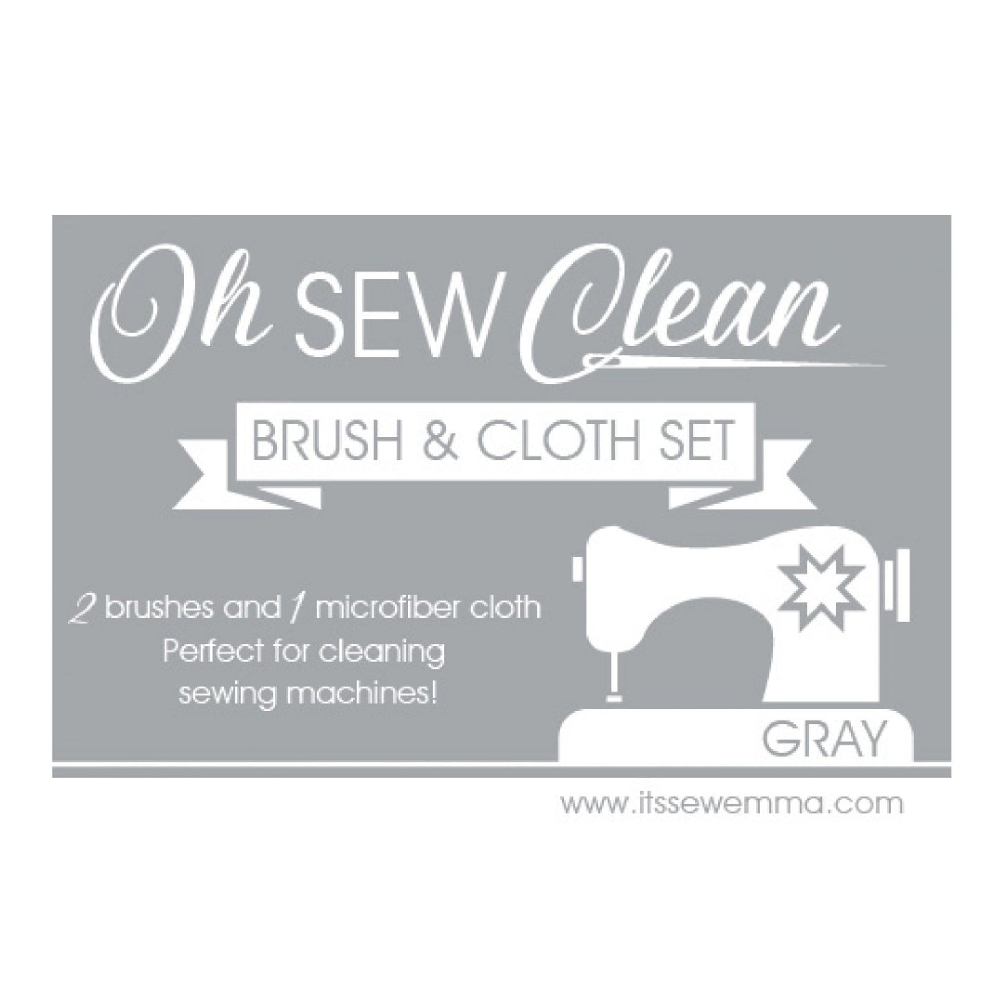 case cover of Oh Sew Clean Brush & Cloth Set