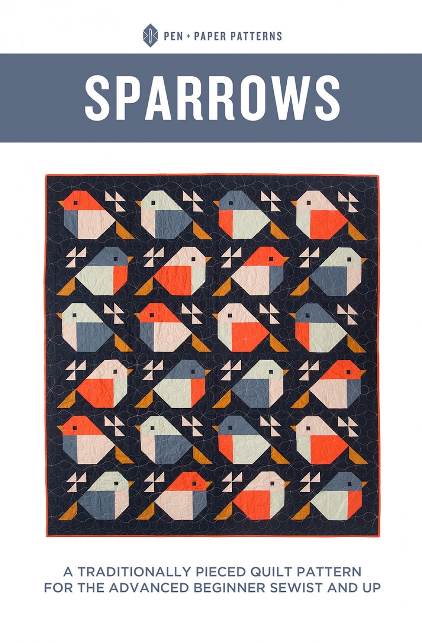 Sparrows Quilt Pattern By Pen & Paper Patterns Front Cover
