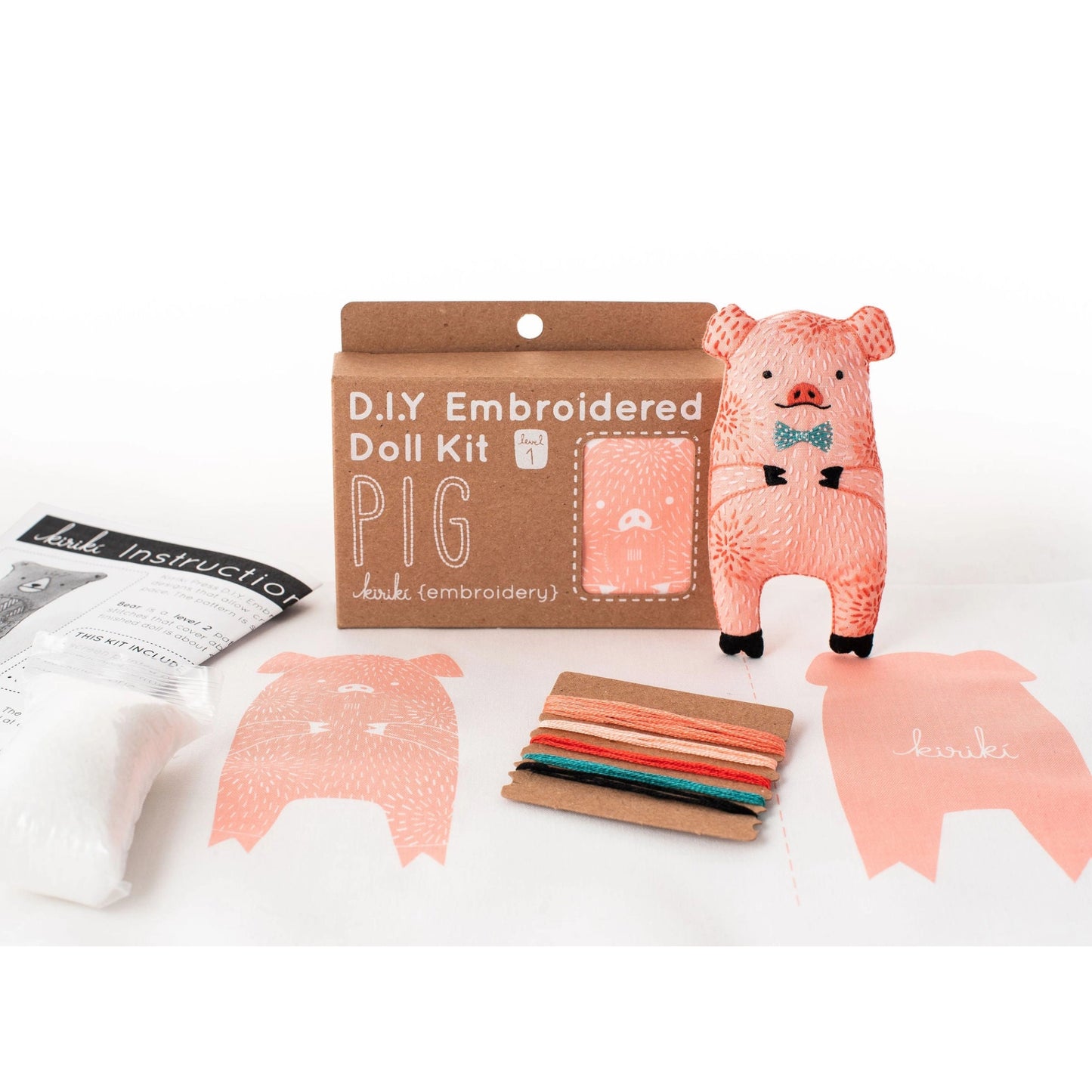 Pig Doll Kit with package contents
