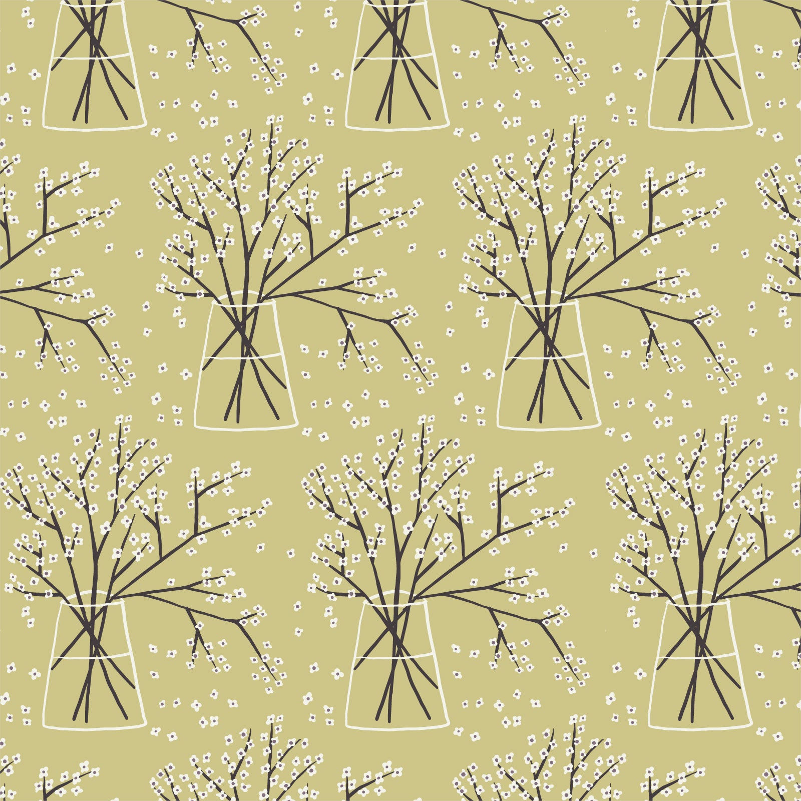 Branches Fabric Swatch from Cloud 9