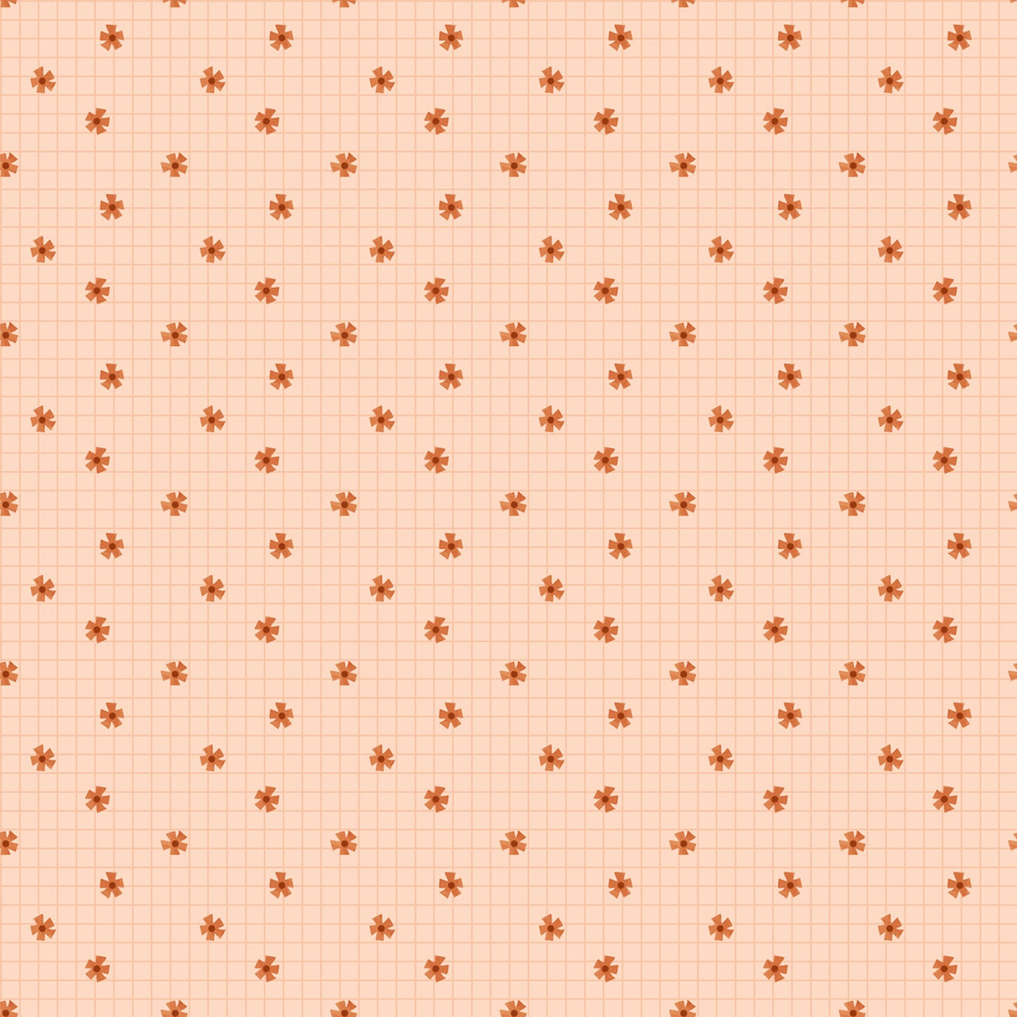 Apricot Flower Grid from Dear Stella