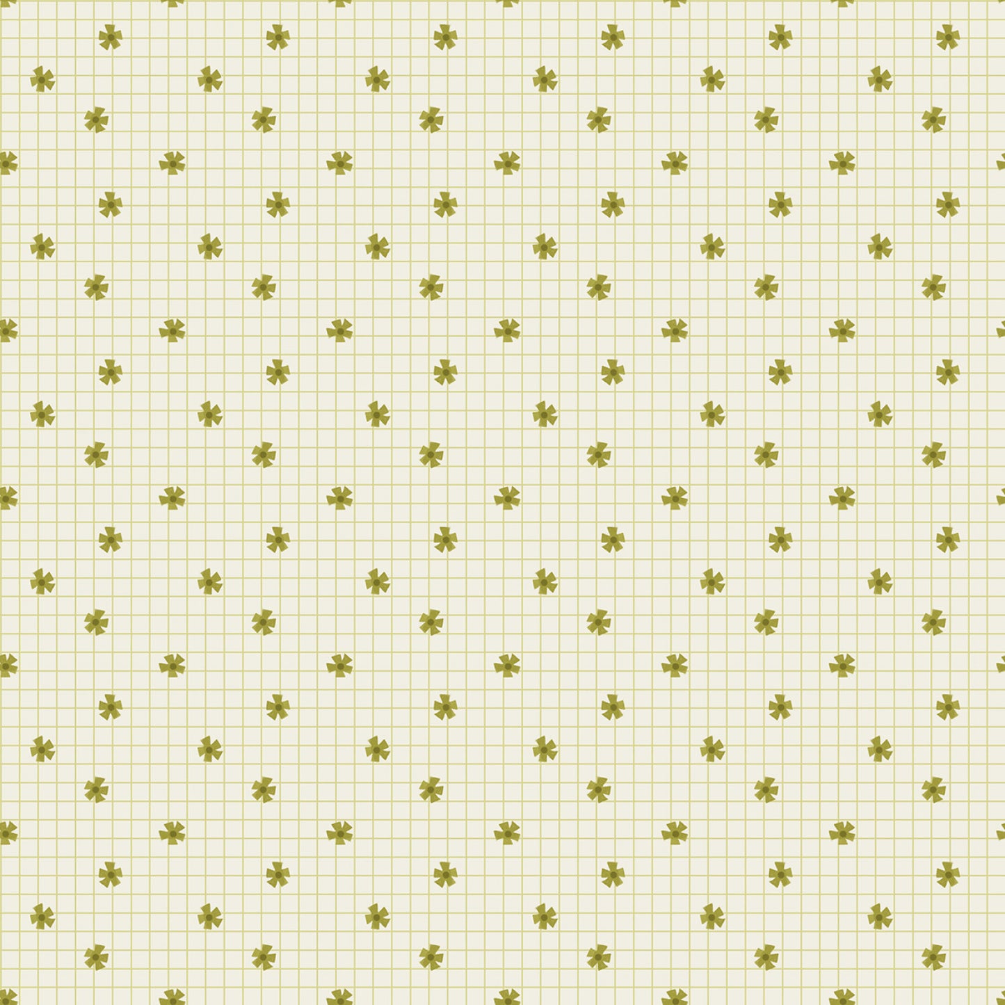 Khaki Flower Grid from Dear Stella
