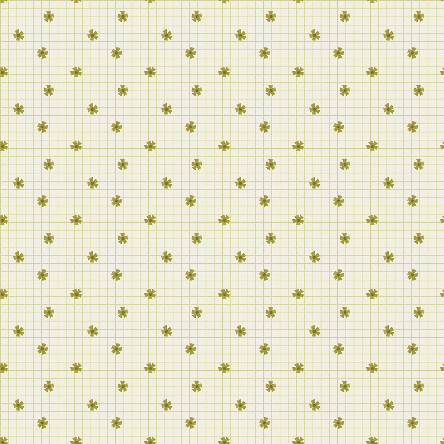 Khaki Flower Grid from Dear Stella