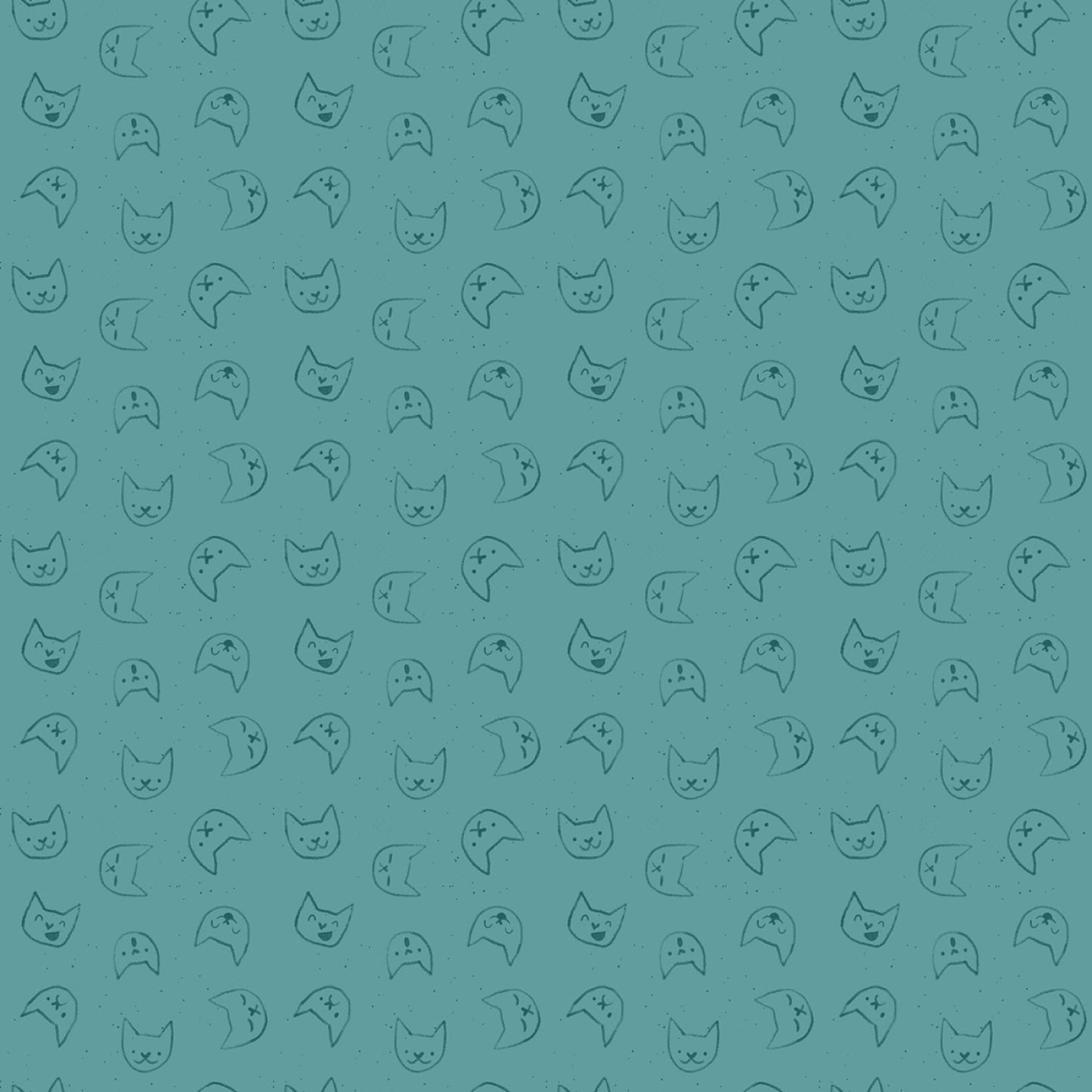 Teal Emoti Cats from Dear Stella